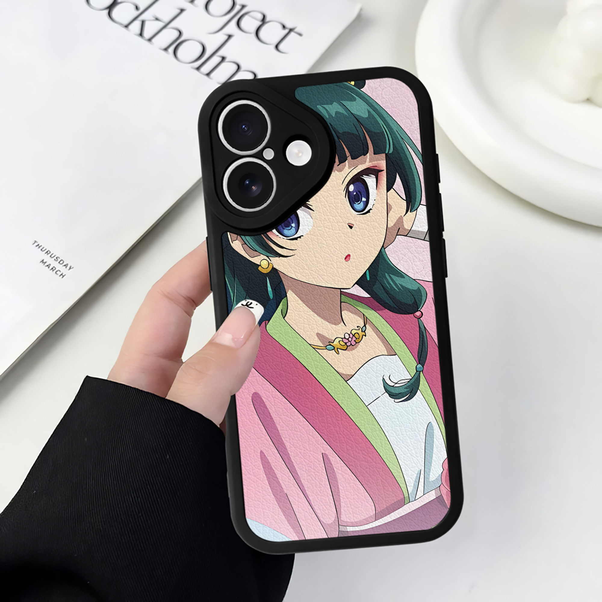 薬屋のひとりごと The Apothecary Diaries 【iPhone 16シリーズ対応】シリコンスマホケース（レザー調） 材質：シリコン